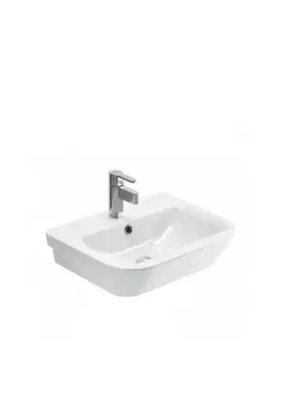 Lavabo Suspendido 66 cm Porcelana Blanca LOOK Unisan