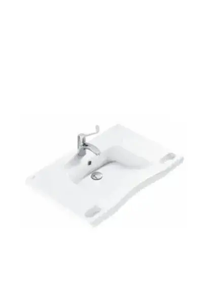 Lavabo Suspendido 76 cm Porcelana Blanco NEW WCCARE Unisan