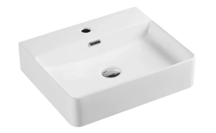Lavabo suspendido blanco de cerámica Vento 50 M de Aquore