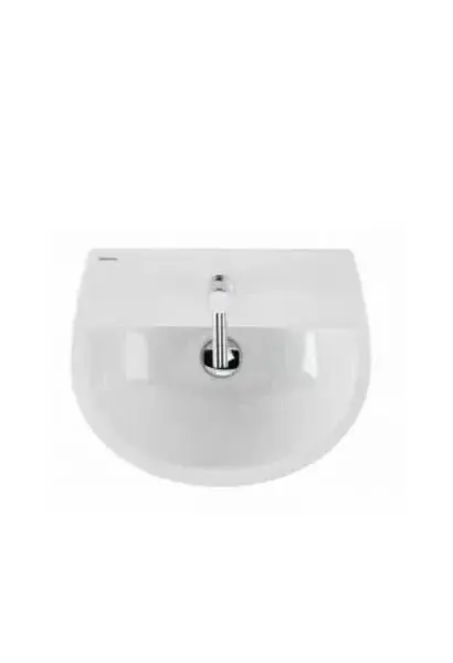 Lavabo Suspendido EASY Unisan – Blanco, 46,5 cm, Incluye Fijación