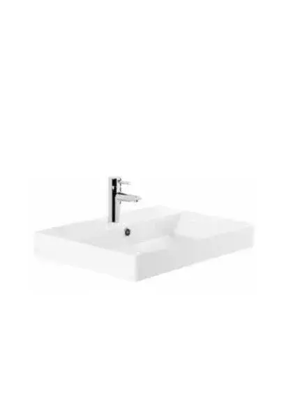 Lavabo Suspendido Novelda Plus 50 cm Porcelana Blanca Unisan