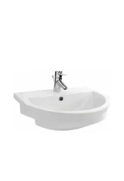 Lavabo Suspendido Urby Unisan 66 cm Porcelana Blanca