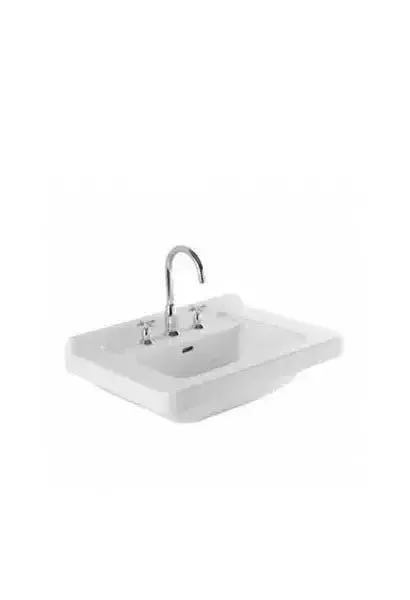 Lavabo Vintage 3 Orificios 68 cm Vitreous China Blanco Unisan