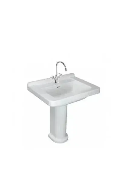 Lavabo Vintage 78 cm con Pedestal Unisan - Blanco