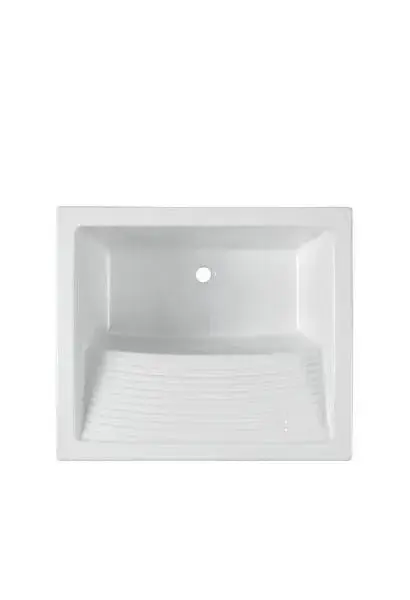 Lavadero de porcelana blanco con opción de mueble Riba 75 Unisan