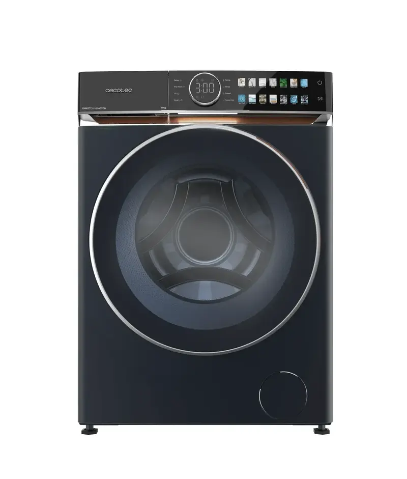 Lavadora Bolero 10 kg Direct Drive A con pantalla FullColor luz UV y funciones avanzadas como SteamMax y Drum Clean Plus de Cecotec