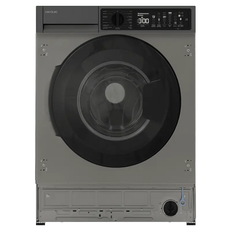 Lavadora Integrable Bolero DressCode 750 BI Inverter Inox 7kg 1200rpm 15 Programas Motor Inverter Plus SteamMax de Cecotec
