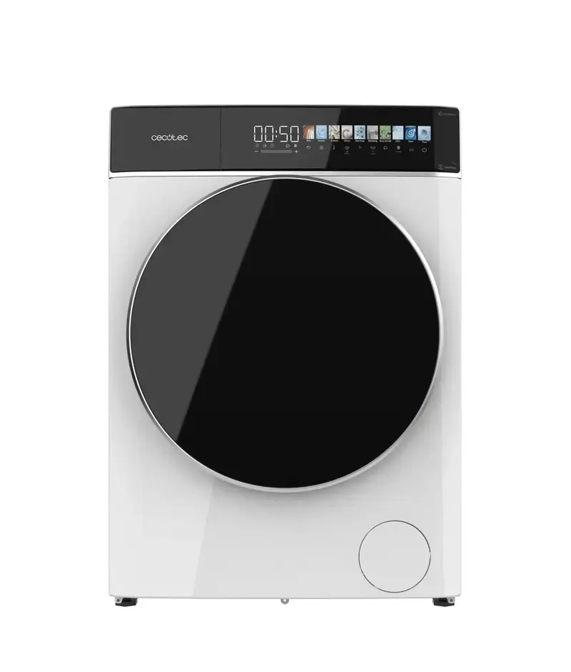 Lavadora Inteligente 9kg con Autodosis, Vapor y Motor Inverter para Ahorro Energético de Cecotec