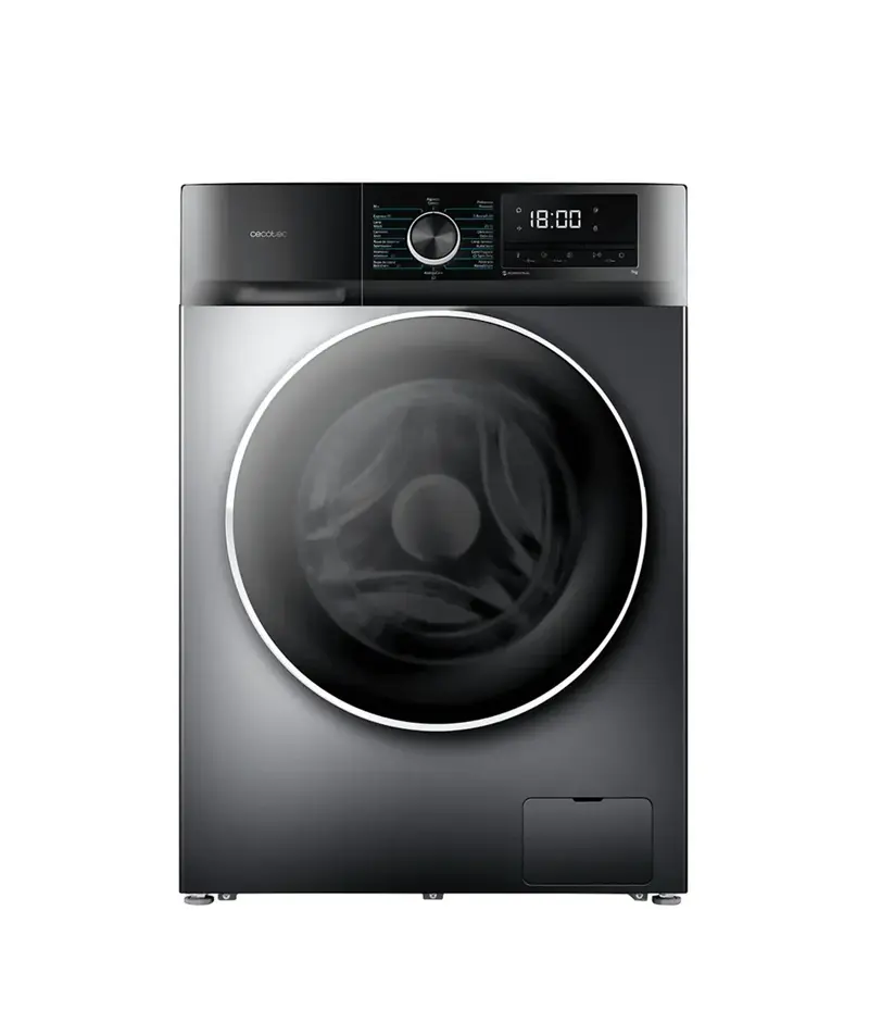 Lavadora Inverter 7kg Clase A con SteamMax y 16 Programas para Ropa Impecable de Cecotec