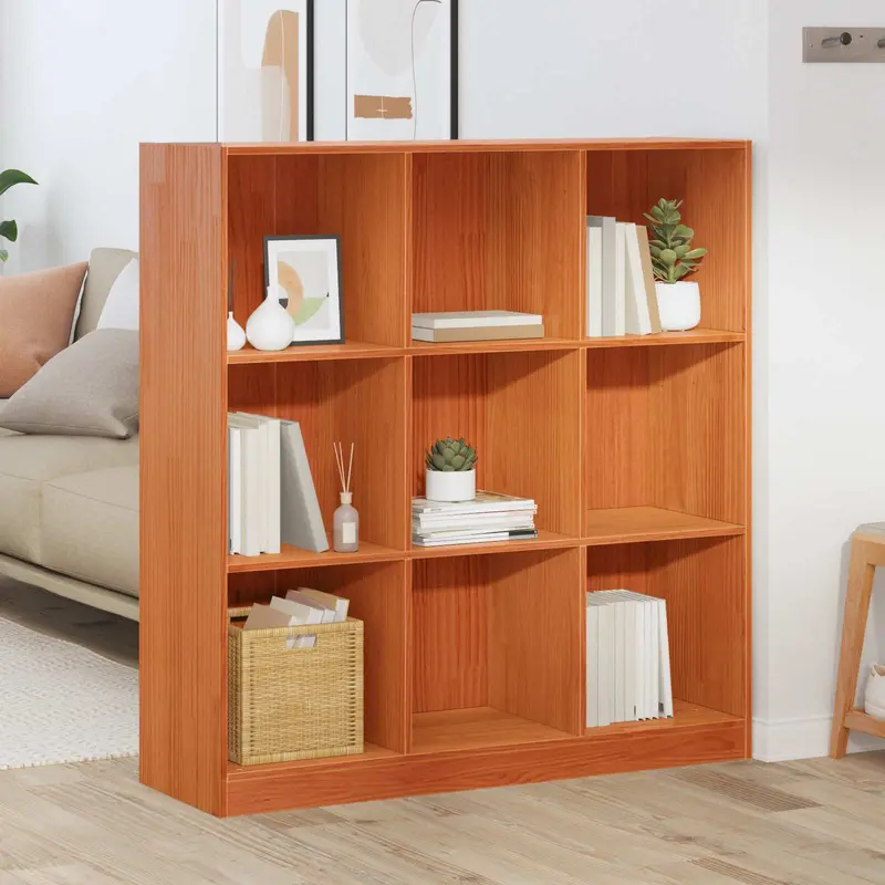 Librería Marrón cera 104 x 33 x 110 cm Madera de pino macizo