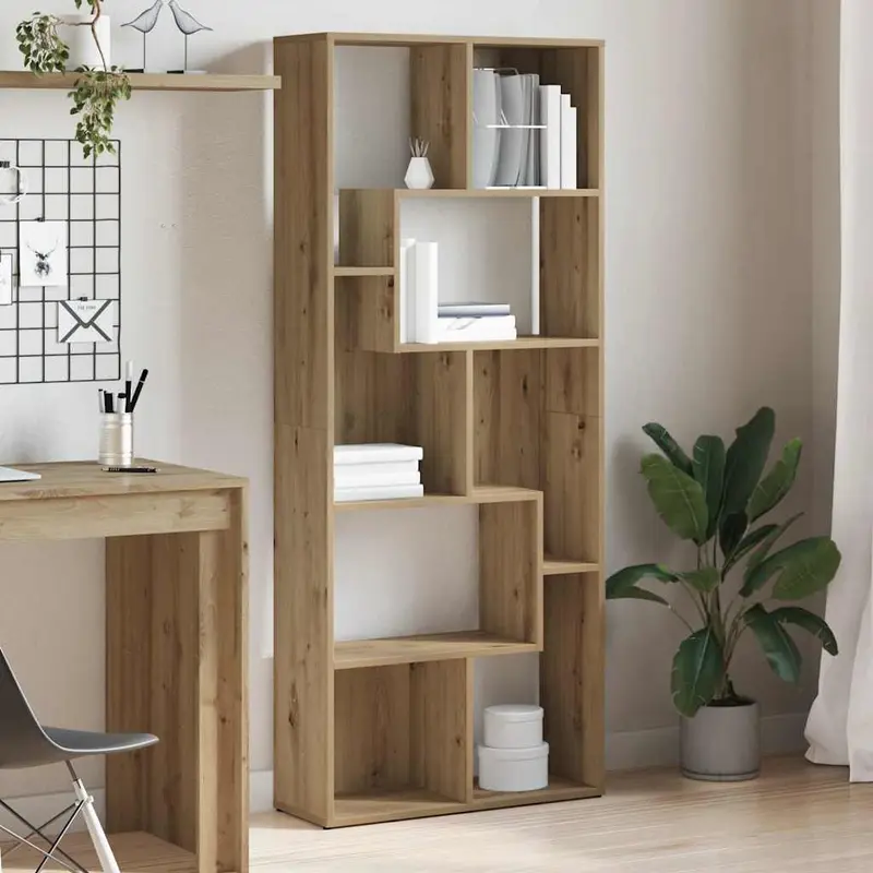 Librería Roble Artisan 67x24x161 cm Madera de ingeniería