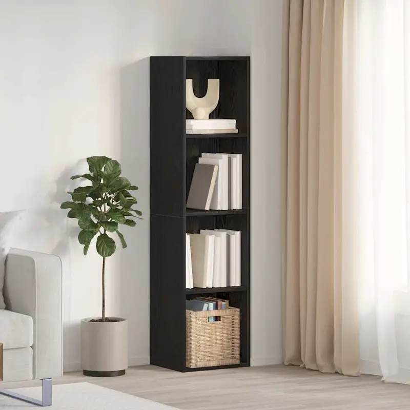 Librería Roble Negro 143 x 30 x 36 cm Madera de ingeniería