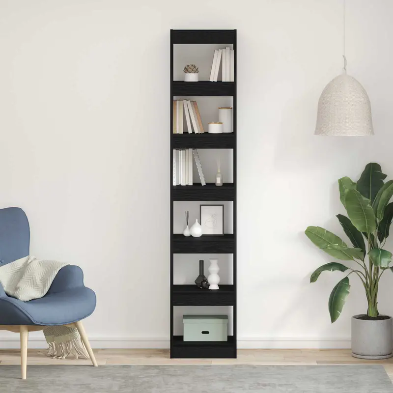 Librería Roble Negro 40 x 30 x 198 cm Madera de ingeniería