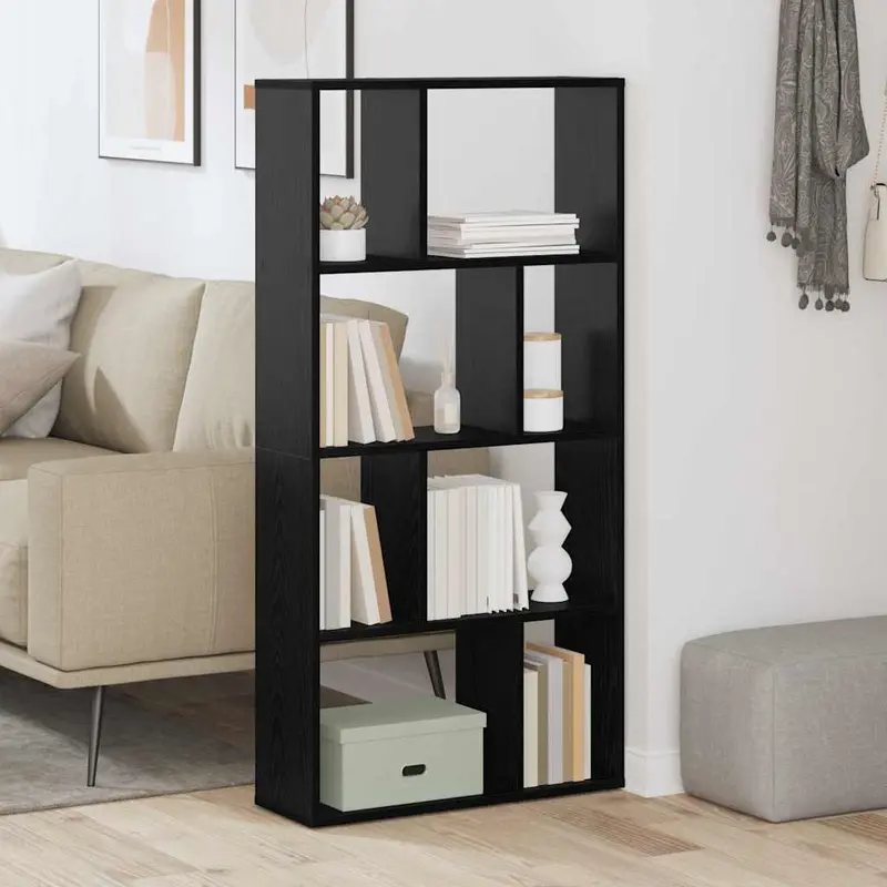 Librería Roble Negro 60 x 20 x 102,5 cm Madera de ingeniería