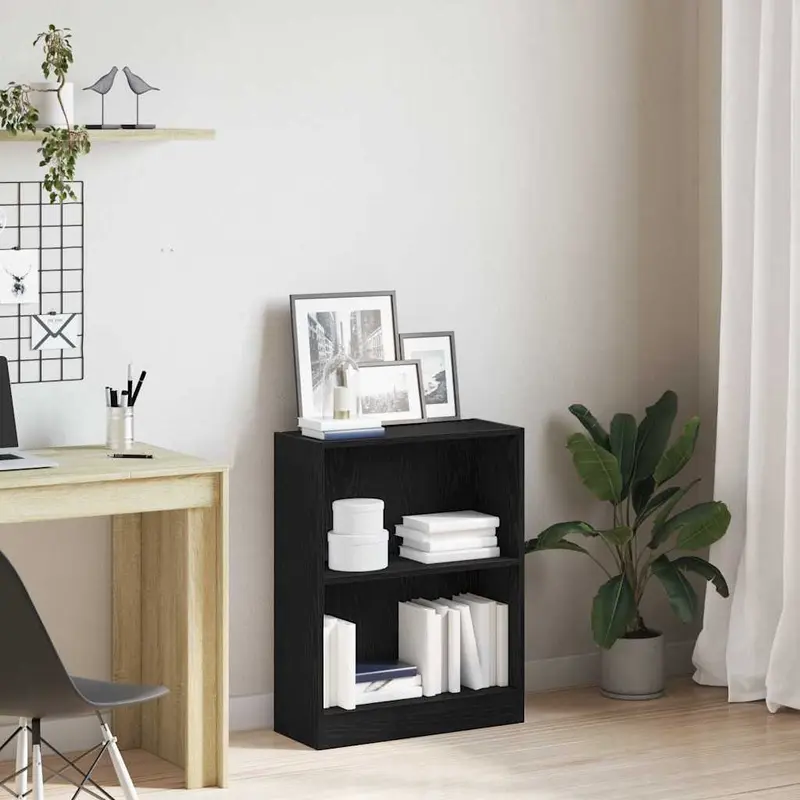 Librería Roble Negro 60 x 24 x 76 cm Madera de ingeniería
