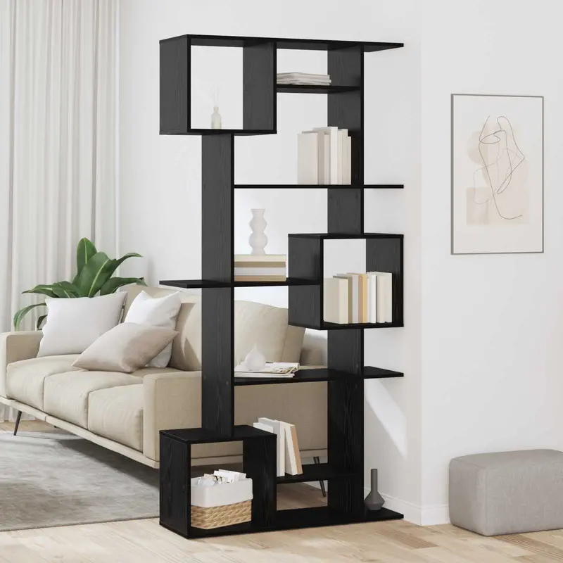 Librería Roble Negro 92 x 29 x 188 cm Madera de ingeniería