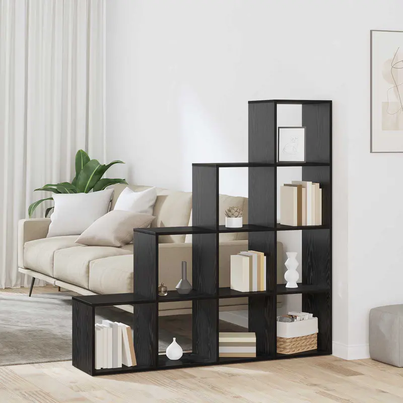Librería Separadora de Ambientes Roble Negro