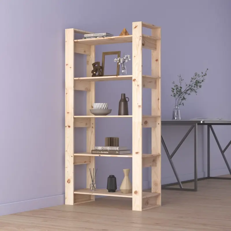 Librero/Biblioteca 80x35x160 cm Madera Maciza