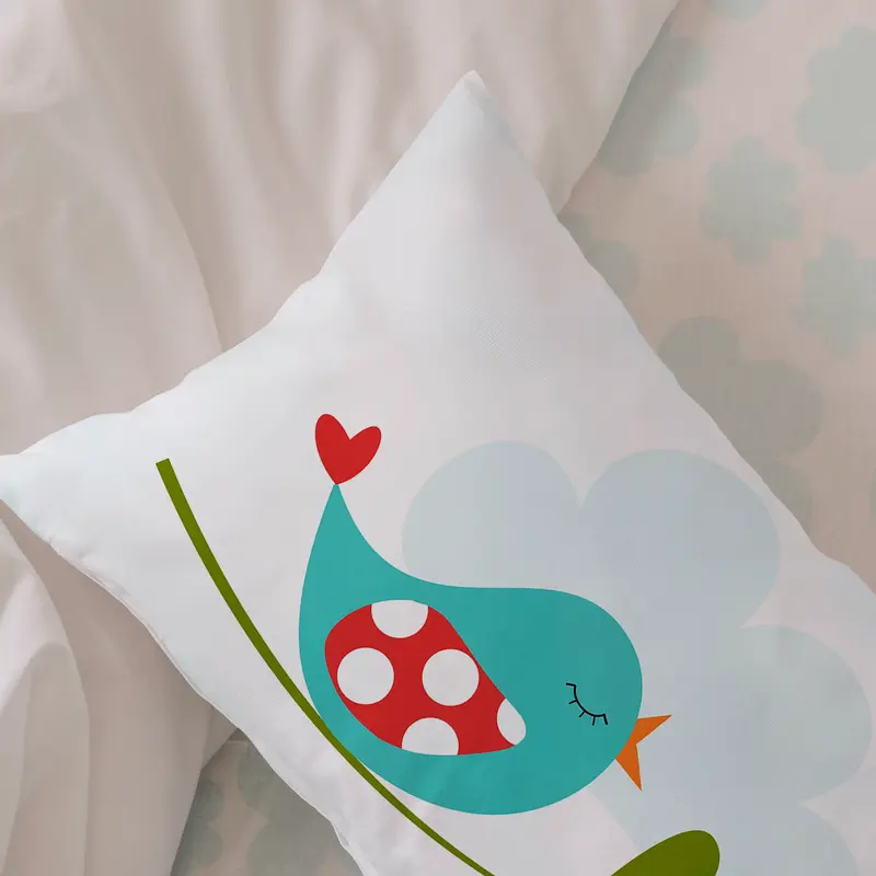 Little birds Funda de cojín 50x30 cm