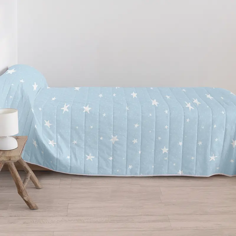 Little star blue Colcha