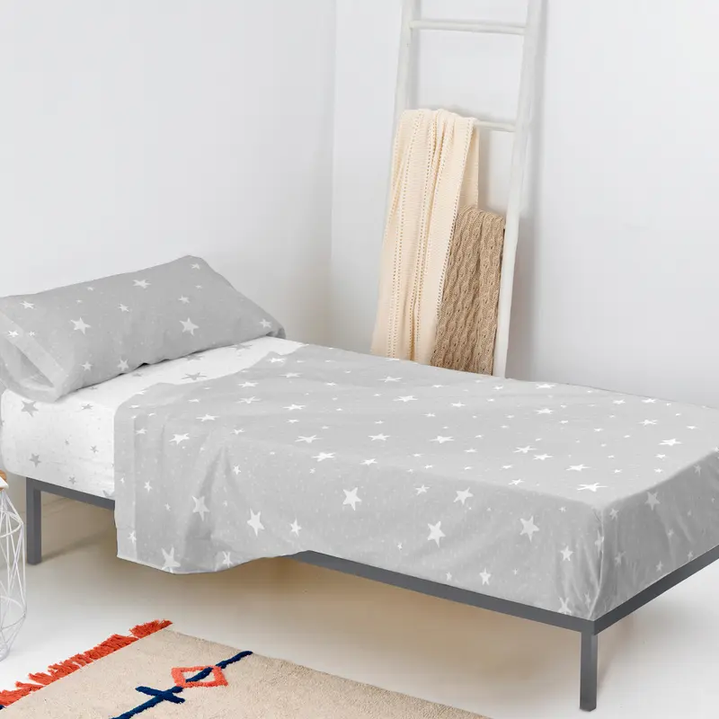 Little star Juego de sábanas 2 piezas Gris