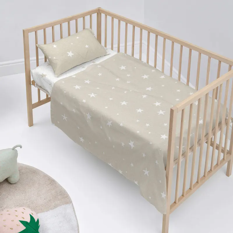 Little star Juego de sábanas cuna 2 piezas Beige