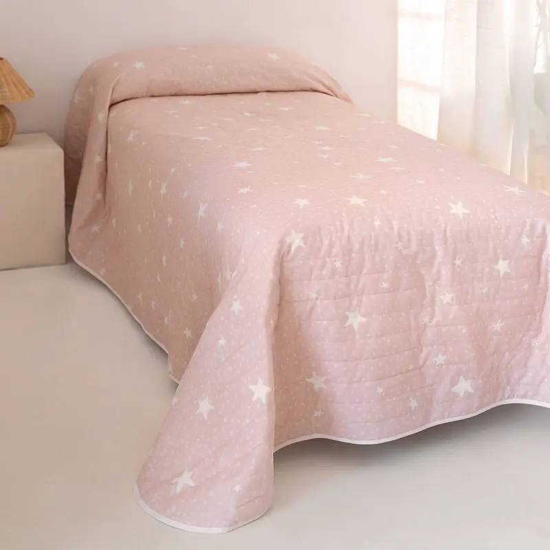 Little star pink Colcha