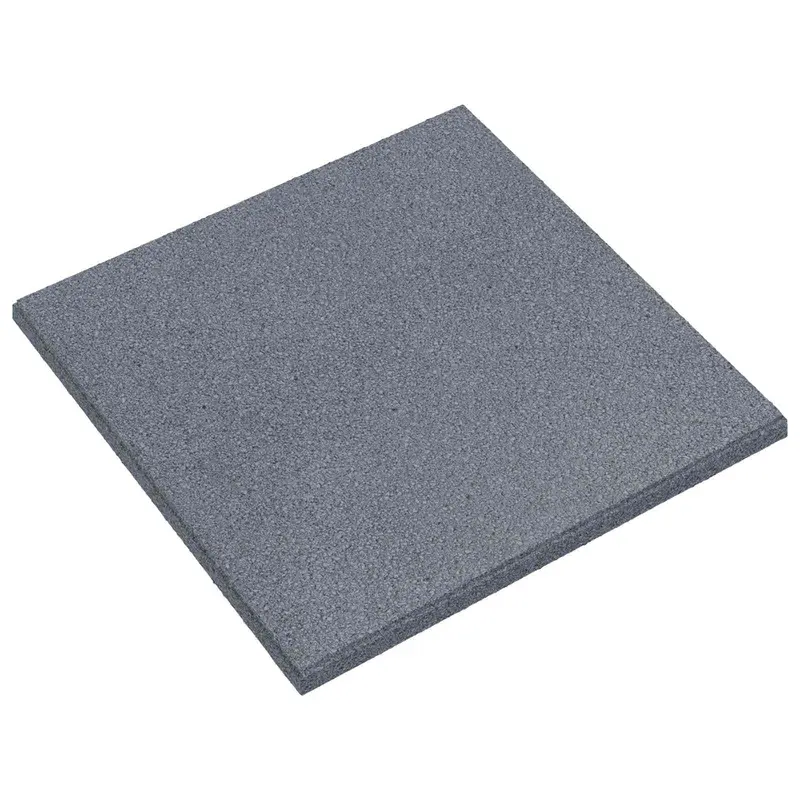 Losas de Protección contra Caídas 12 pcs Gris 50 x 50 cm Goma