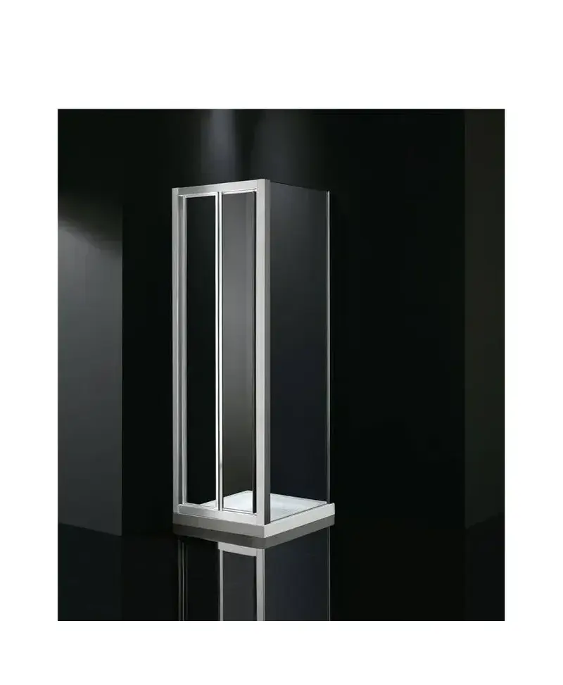 Mampara Angular AKORD GME 3 Hojas Plegables Vidrio Templado 4mm a Medida