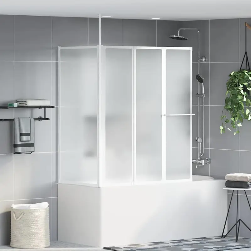 Mampara de baño Esmerilado 120 x 70 x 137 cm Aluminio