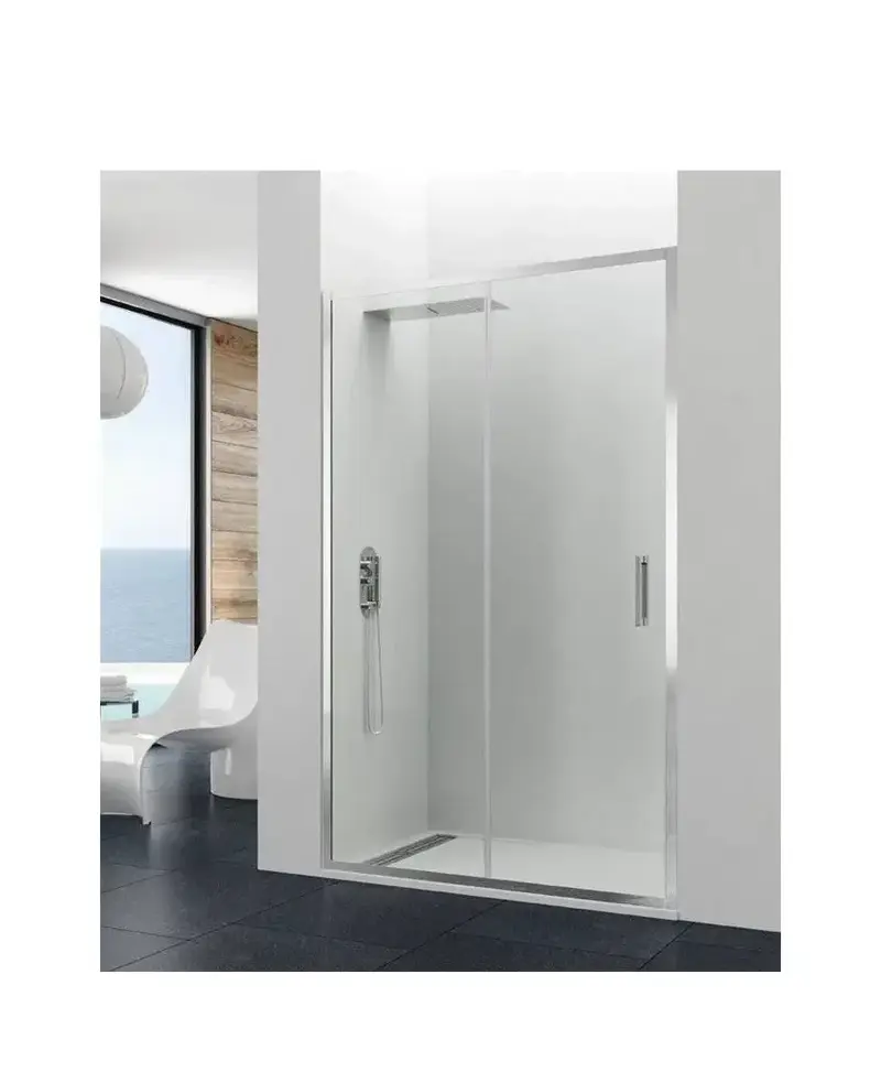 Mampara de Ducha Corredera BASIC GME – Vidrio Templado 6mm, Ajustable 95-200cm, Reversible, Antical