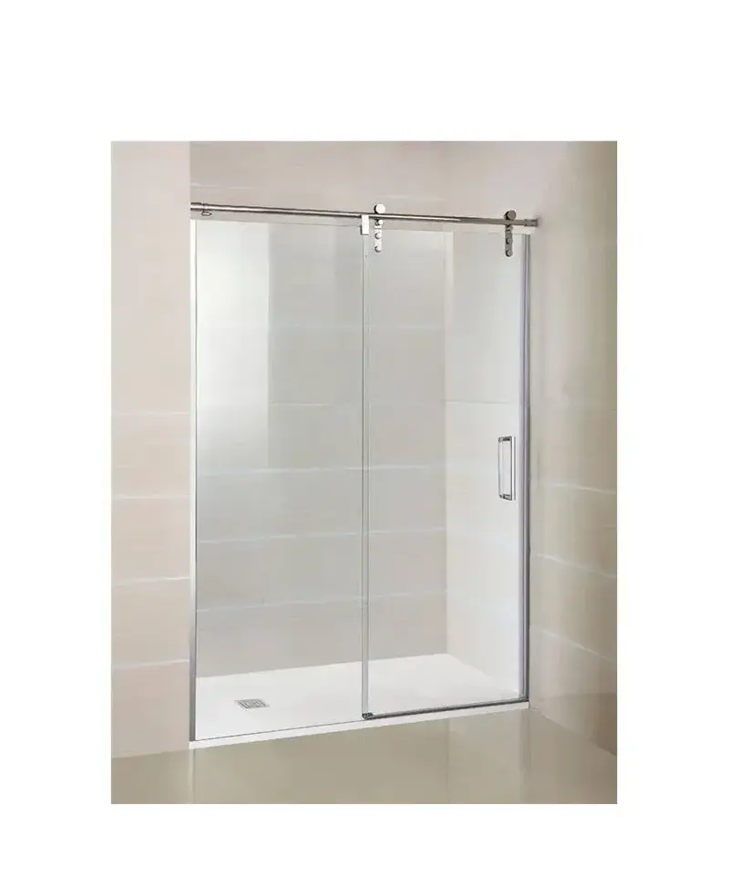 Mampara de Ducha Frontal Corredera MOVING GME 8mm Acero Inoxidable Reversible