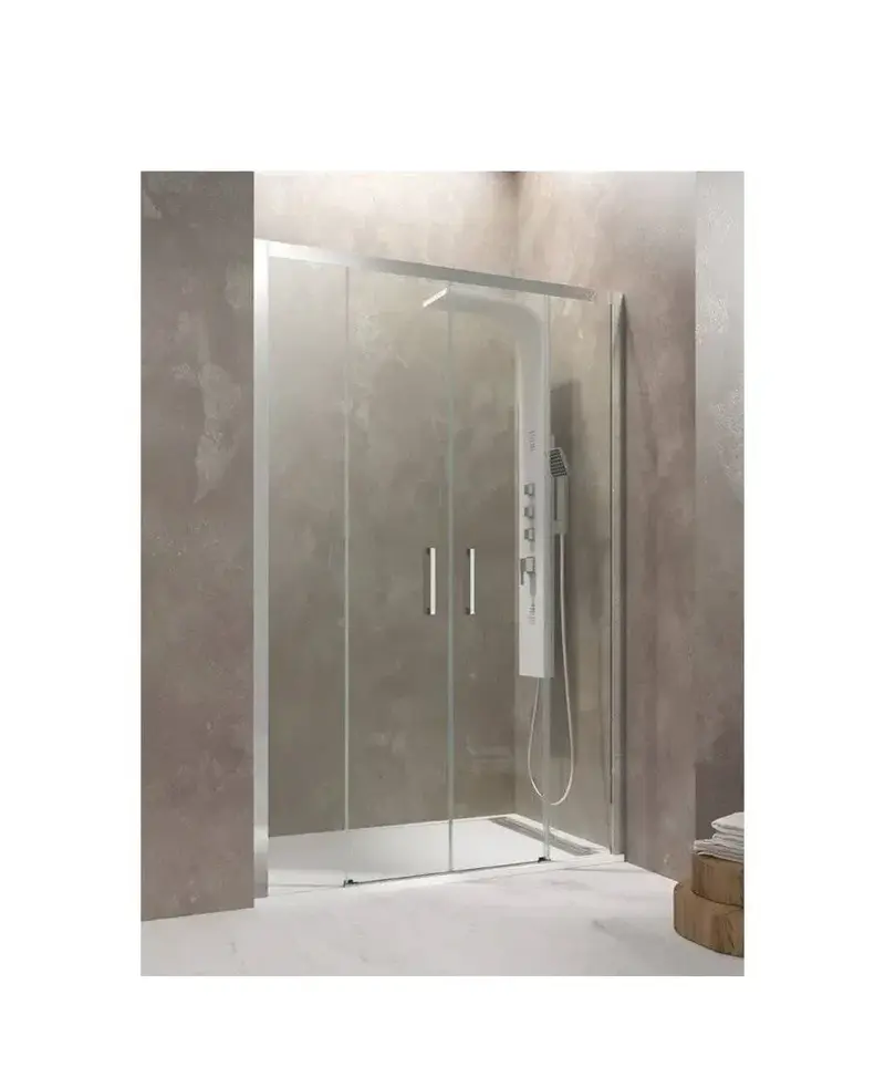 Mampara Ducha AKTUAL GME 4 Hojas Correderas Vidrio Templado 6/8mm A Medida 136-192cm