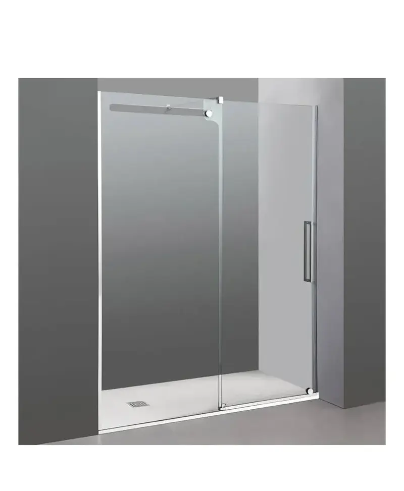 Mampara Frontal Corredera VETRUM GME Acero Inoxidable 8mm/10mm Reversible