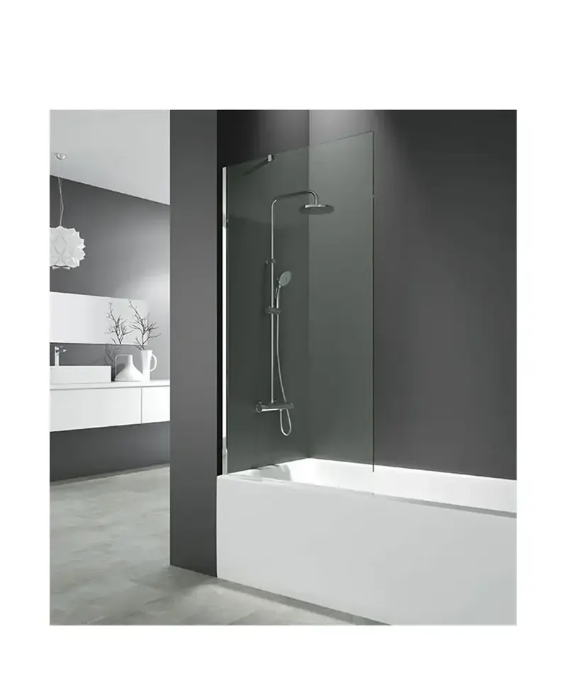 Mampara Frontal Fija para Bañera GME | Vidrio Templado 8mm, A Medida, Antical, Reversible