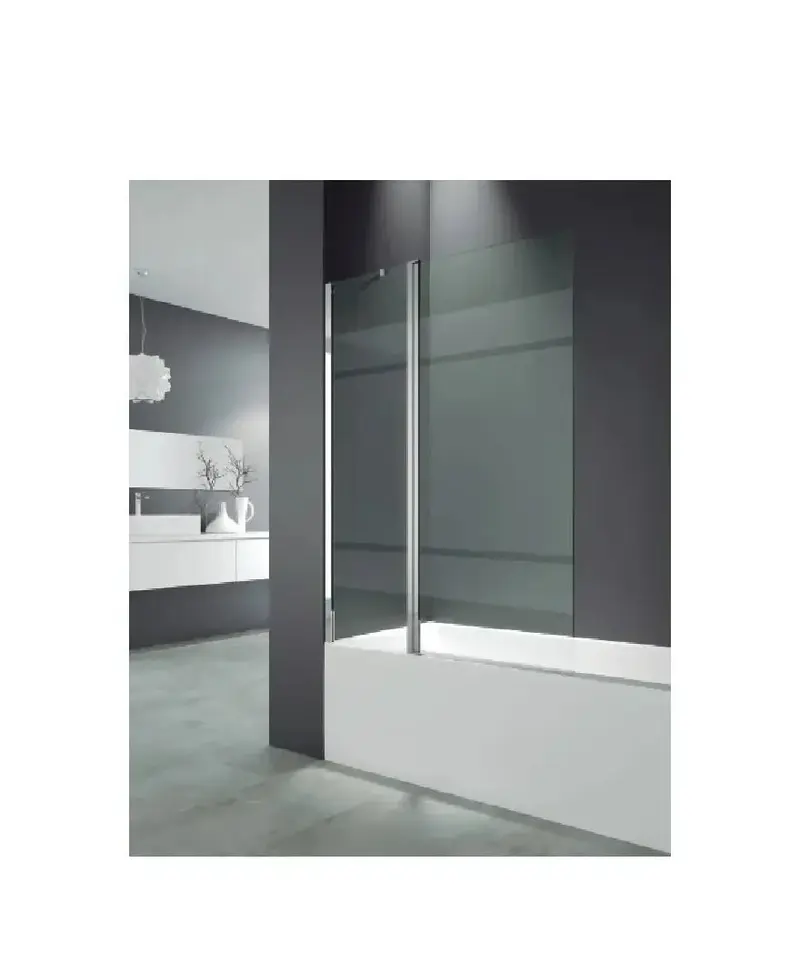 Mampara Frontal para Bañera 120x150 GME OPEN – Vidrio Templado 6mm, Abatible 180º, EnduroShield