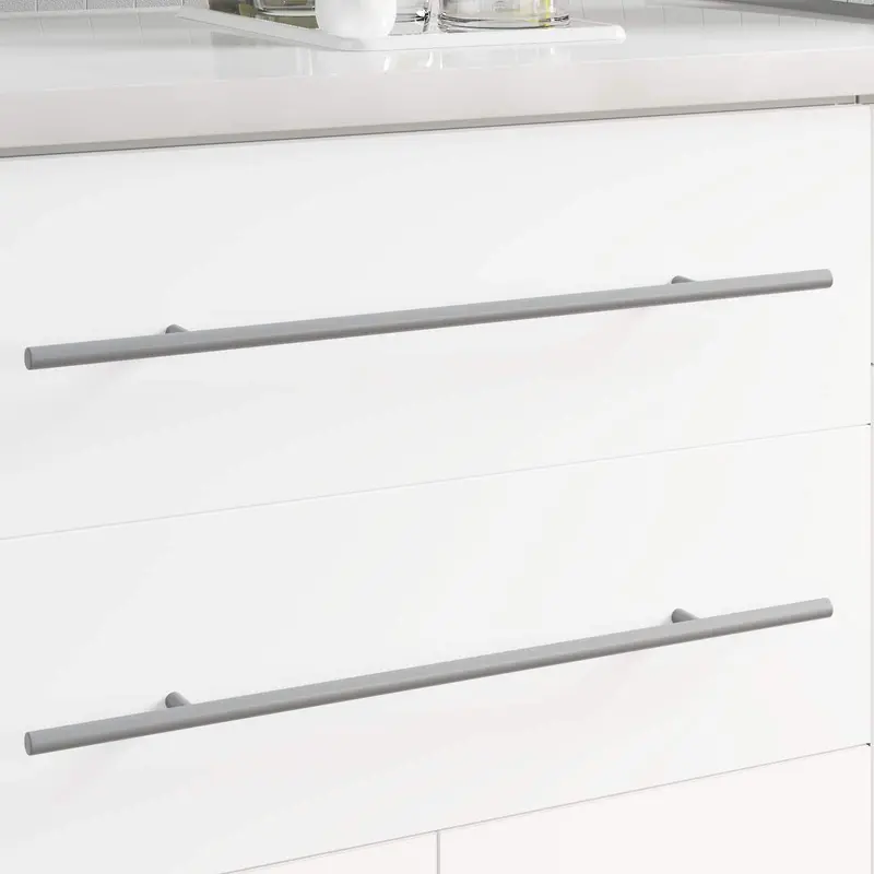 Mango 12 pcs Plateado 500 mm Acero