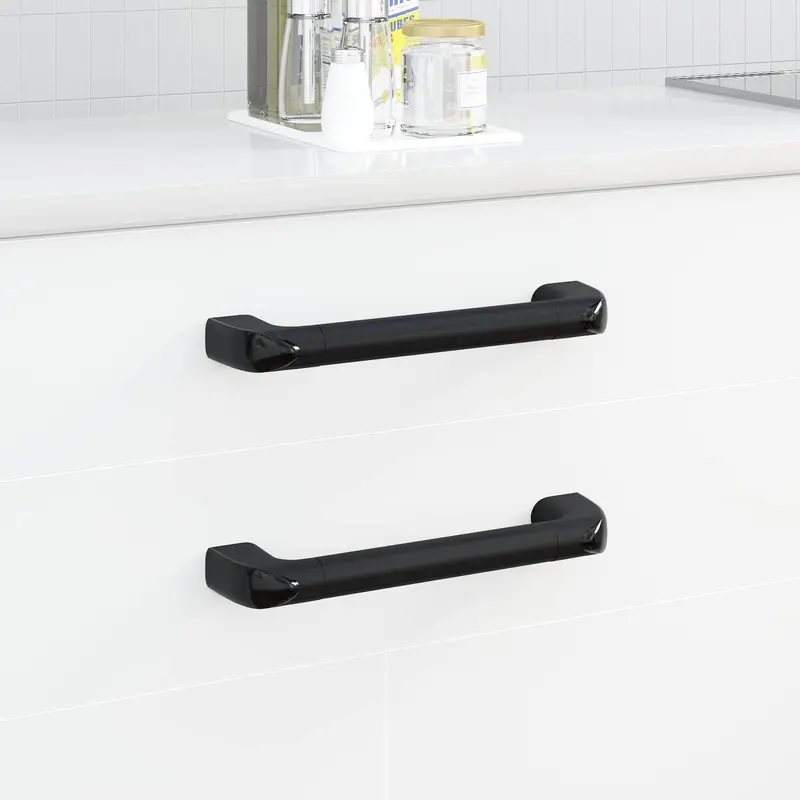 Mango Liso 12 pcs Negro 380 x 34 x 85 mm Aluminio y PP