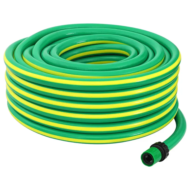 Manguera de jardín 5 capas Verde y amarillo 1 / 2'' 10 m PVC