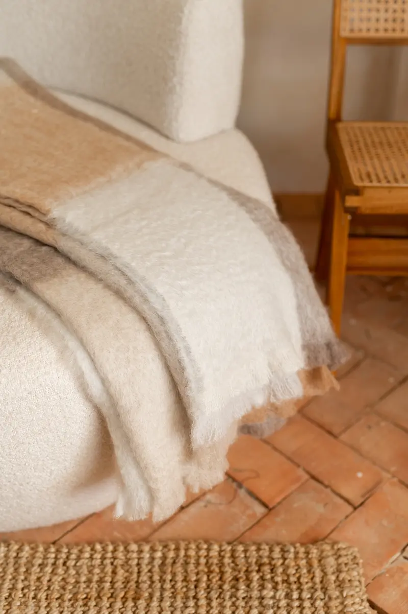 Manta Vichy Mohair