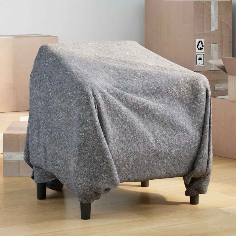 Mantas de Mudanza 10 pcs Gris 150 x 200 cm tela