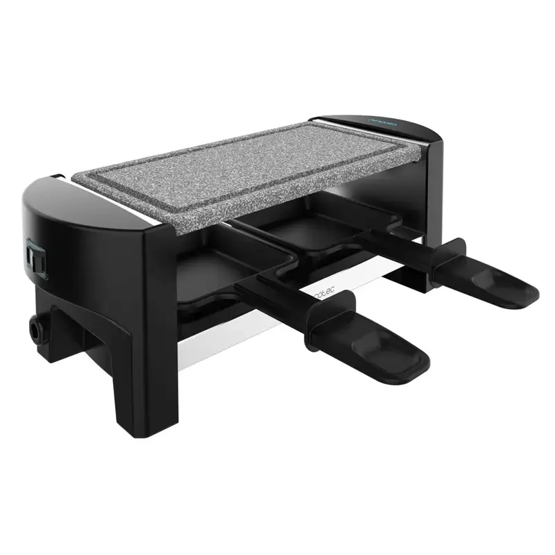 Máquina de Raclette Compacta para 2 Personas con Placa de Piedra y Accesorios de Cecotec