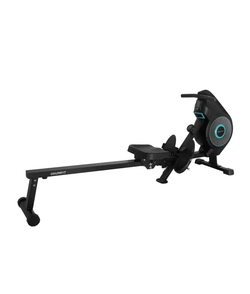 Máquina de remo DrumFit Rower Eolo Magno con resistencia de aire y magnética 8 niveles y Pantalla LCD Cecotec