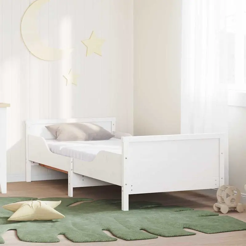 Marco de cama con colchón extensible con cabecera 80 x 200 cm