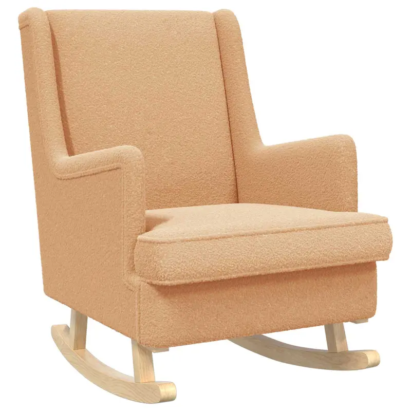 Mecedora Beige 62 x 80 x 85 cm Bouclé