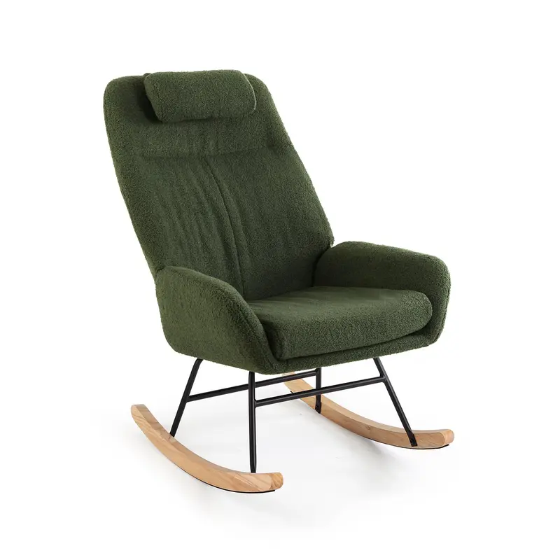 MECEDORA CON ALMOHADA VERDE