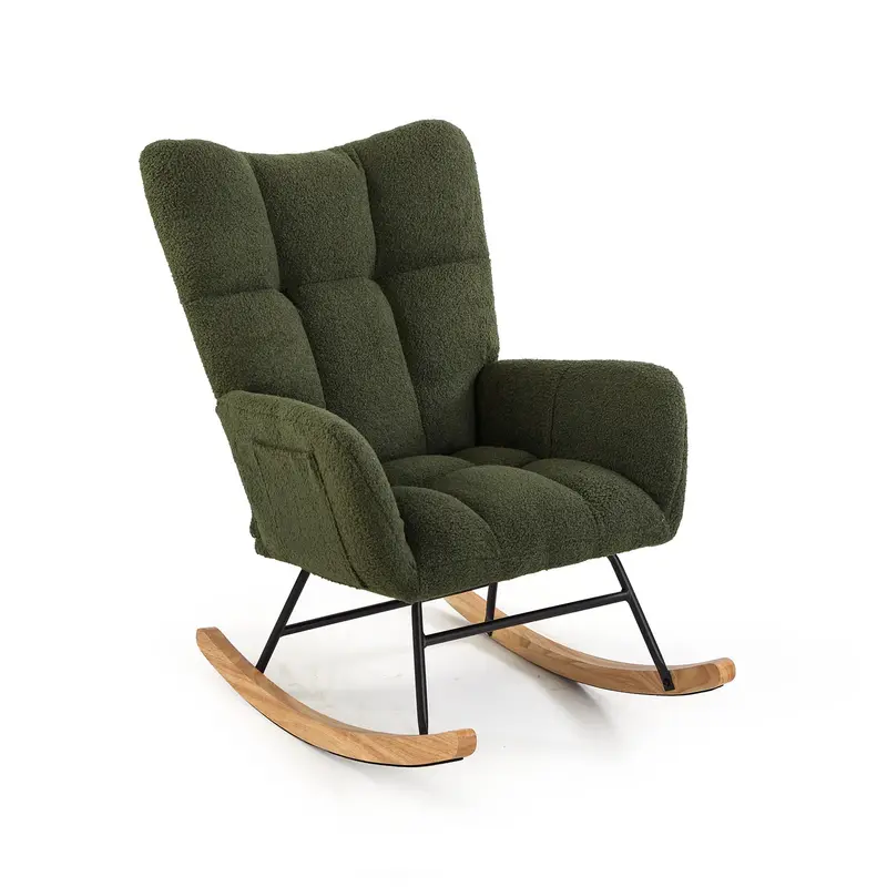MECEDORA CON REPOSABRAZOS VERDE