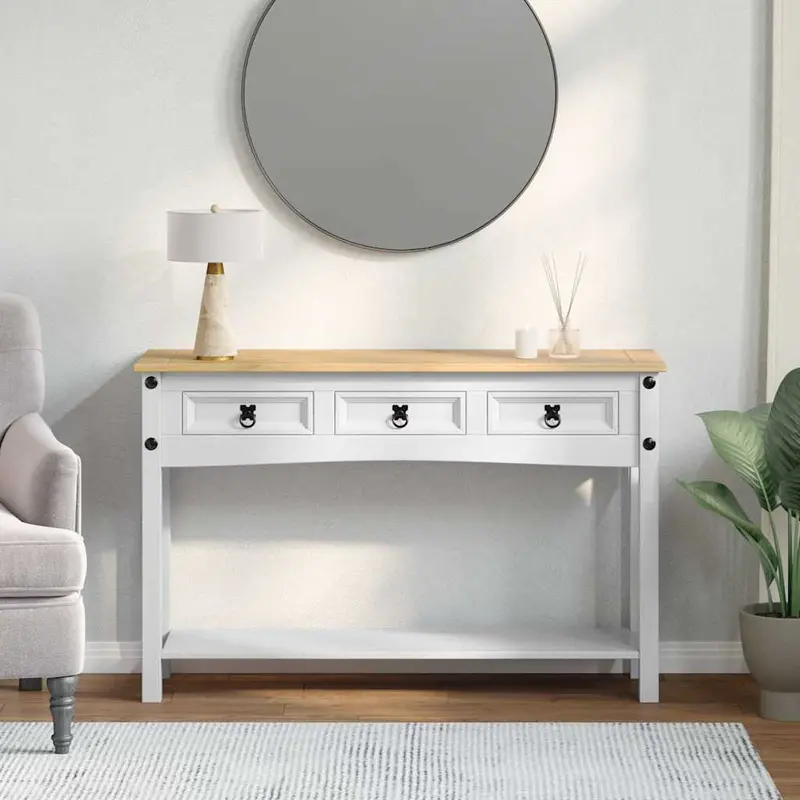 Mesa Auxiliar Corona 114 x 34,5 x 73 cm Madera de pino macizo