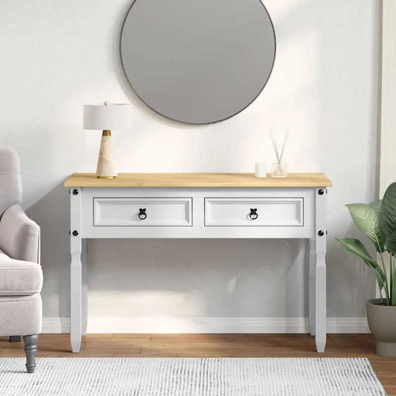 Mesa Auxiliar Corona 115 x 46 x 73 cm Madera de pino macizo