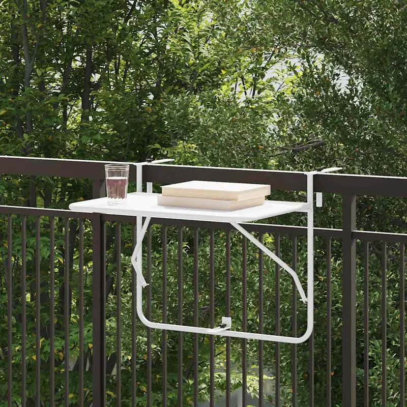 Mesa Colgante de Balcón 60 x 39 x 65 cm Acero